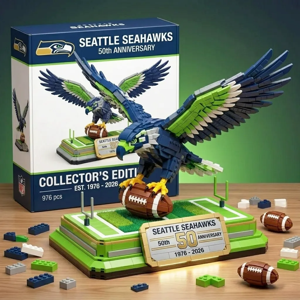 Seattle Seahawks 50th Anniversary Brick Edition