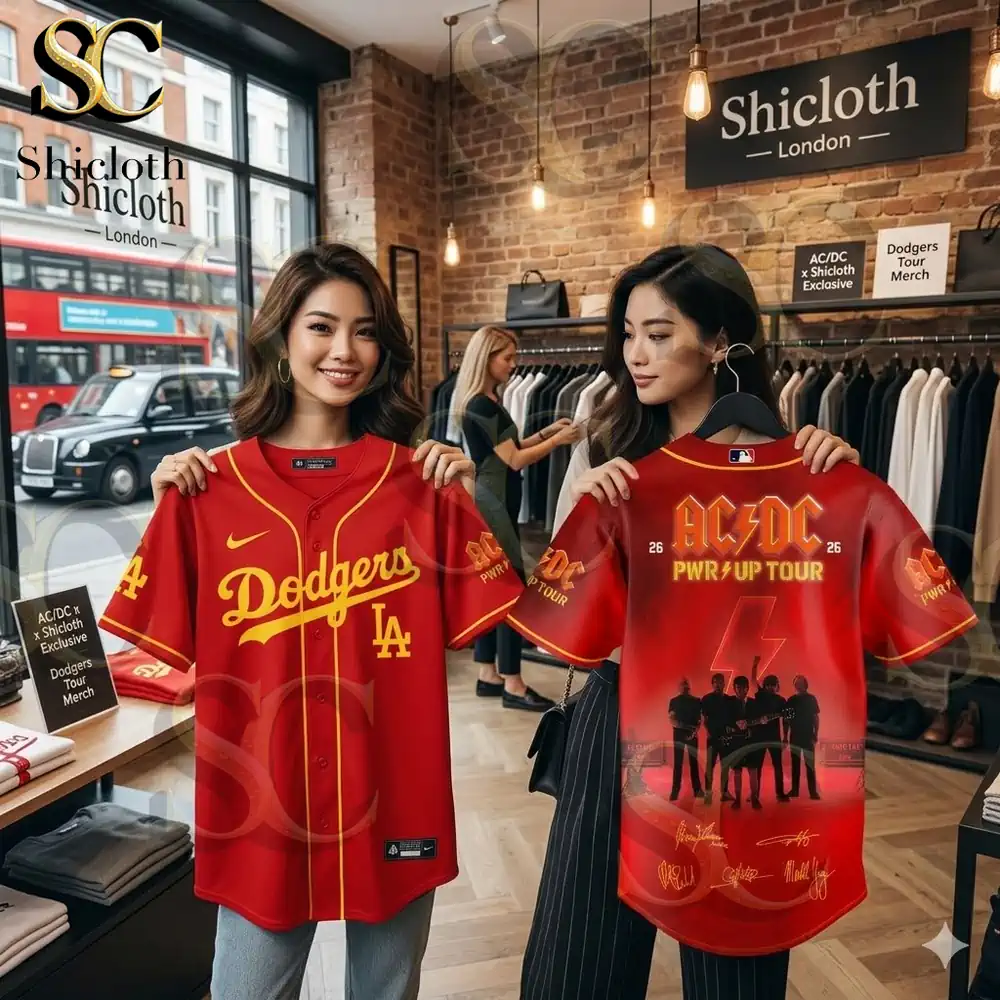All MLB Teams x ACDC Power Up Tour 2026 Jersey