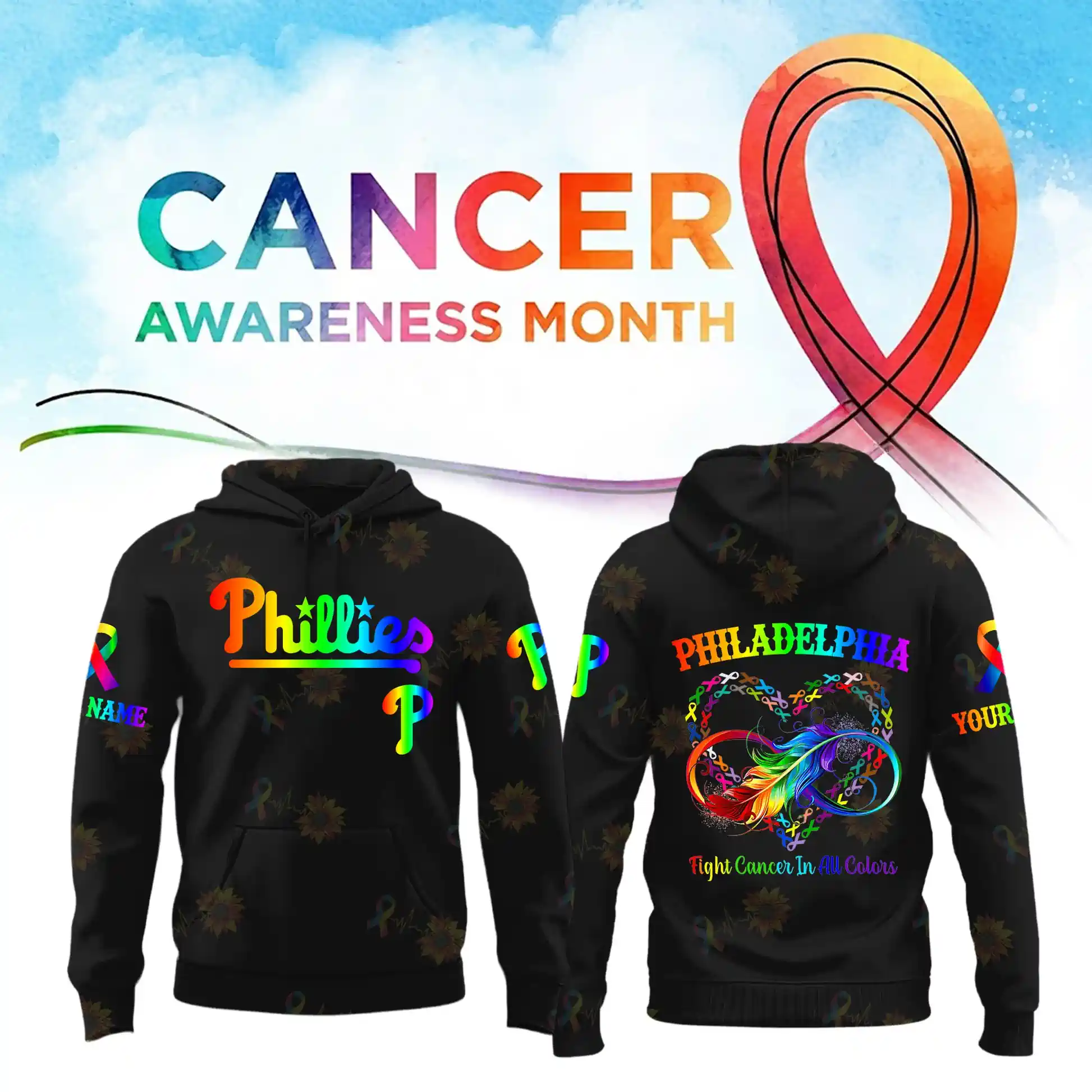 All MLB Teams x Cancer Awareness Month Personalized Special Edition Hoodie 8 All MLB Teams x Cancer Awareness Month Personalized Special Edition Hoodie - Image 8