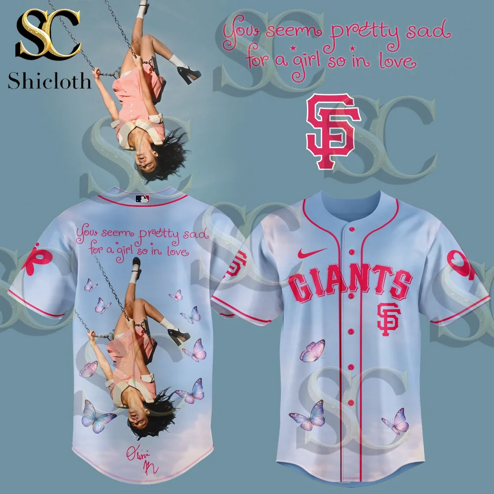 Alternative view of All MLB Teams  x Olivial Rodrigo You Seem Pretty Sad For A Girl So In Love 2026 Jersey
