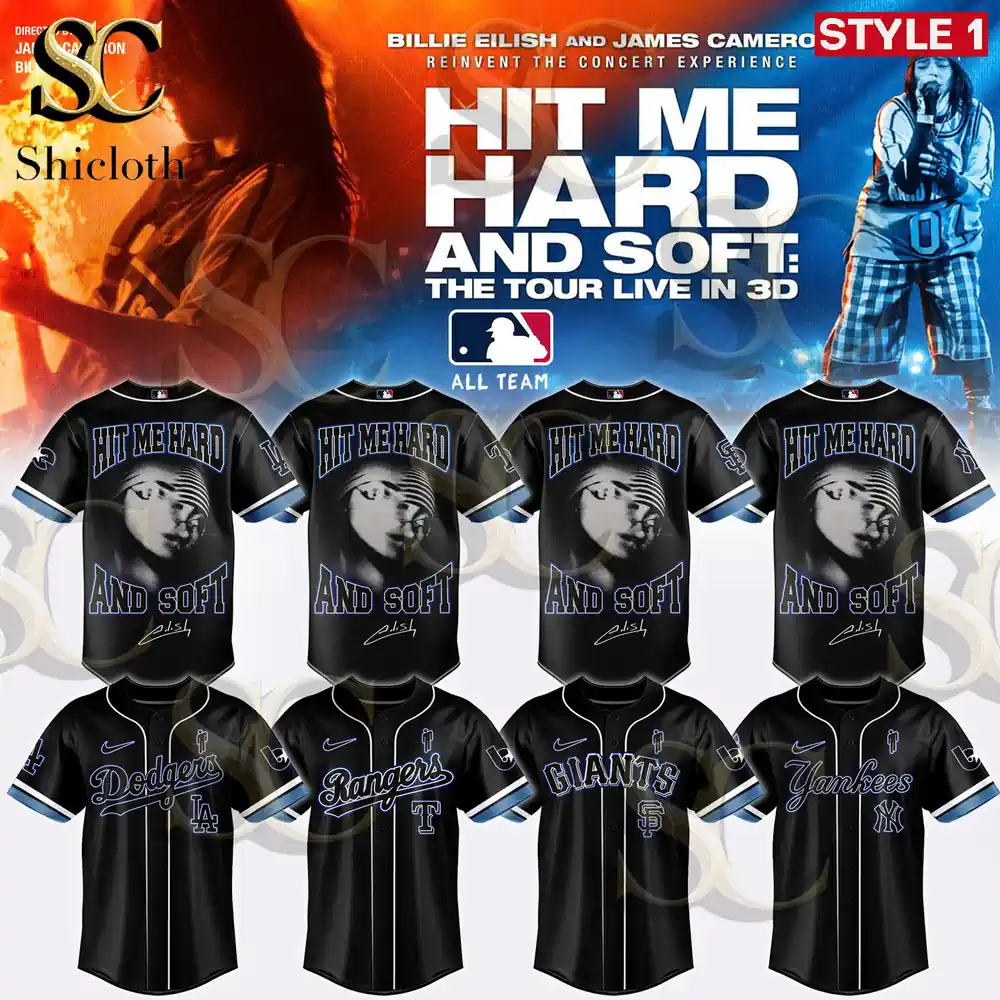 All Mlb Team X Billie Eilish Hit Me Hard And Soft Tour Edition 2026 Tour Jersey