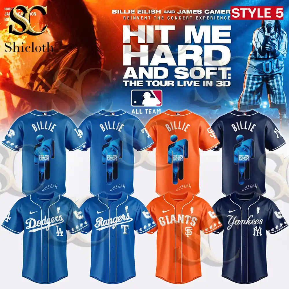 Alternative view of All Mlb Team X Billie Eilish Hit Me Hard And Soft Tour Edition 2026 Tour Jersey