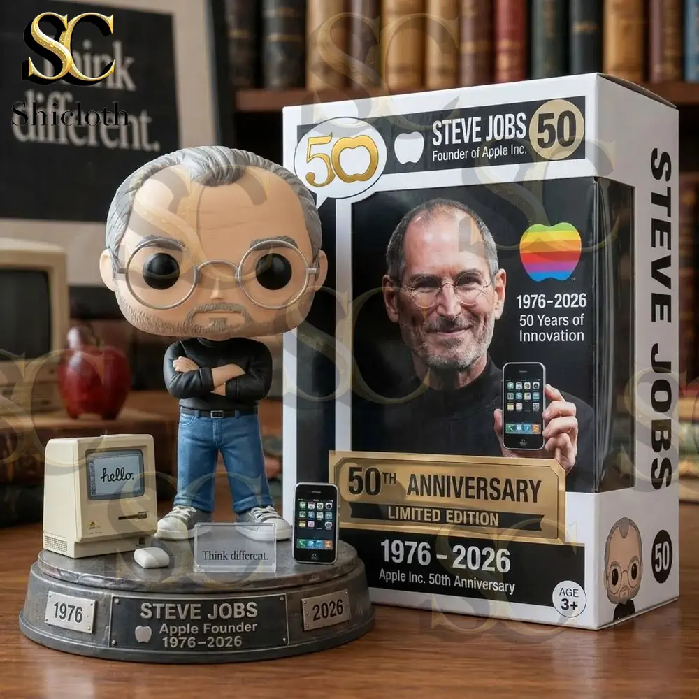Alternative view of Apple 50th Anniversary Steve Jobs Collectible Pop! Figure