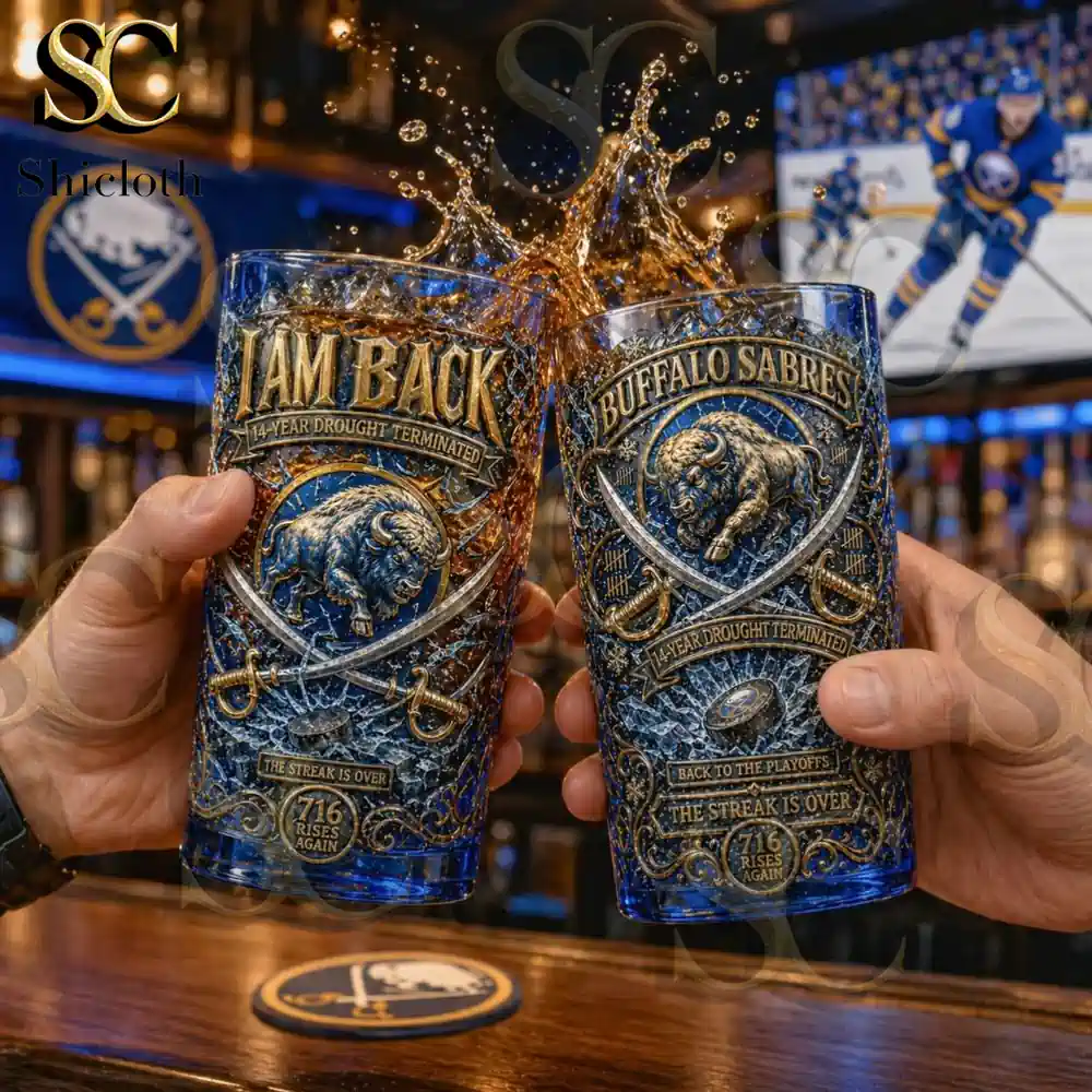 Alternative view of Buffalo Sabres 14-year Drought Terminated Beer Glass