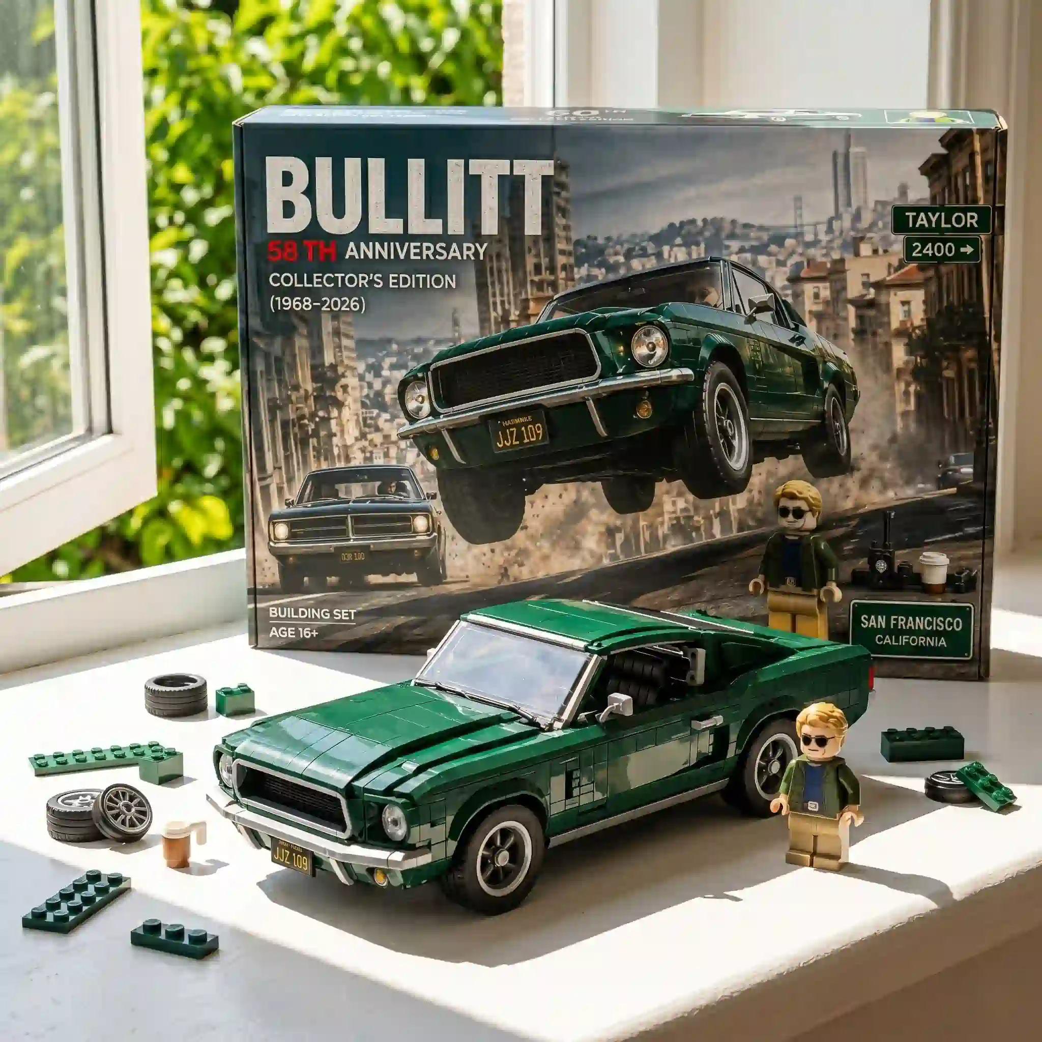 Alternative view of Bullitt 58th Anniversary Fastback 1968?2026 Collector Building Set