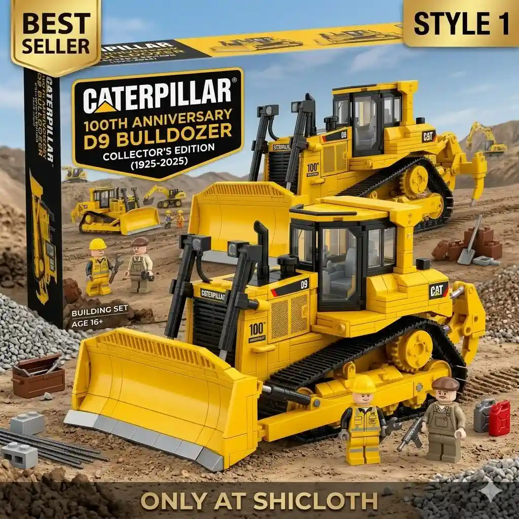 Green Bay Packers 107th Anniversary Commemorative Garden Windmill 18 Caterpillar 320 Excavator 100th Anniversary Collection Building Brick Set