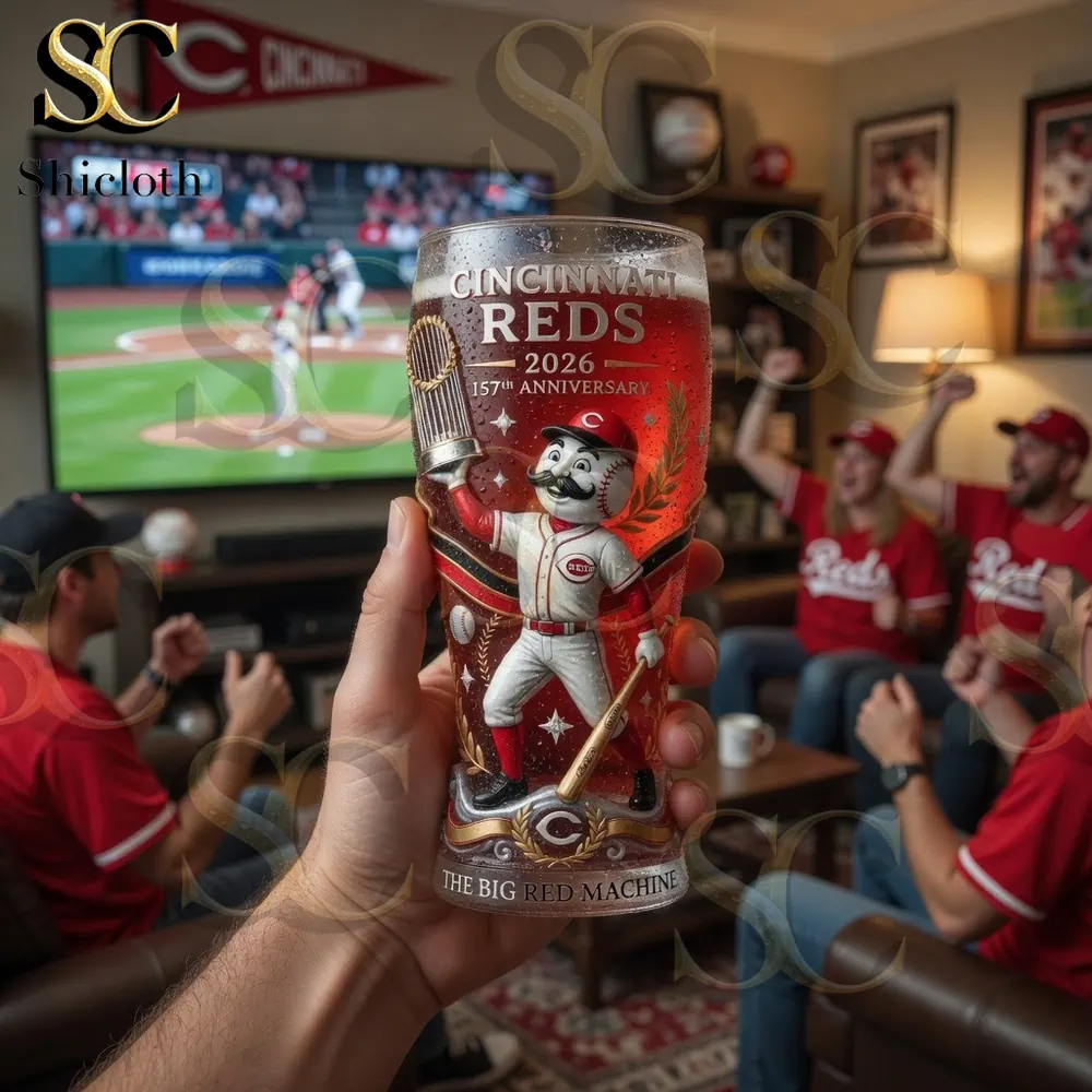 Alternative view of Cincinnati Reds 157th Anniversary Collector's Beer Glass