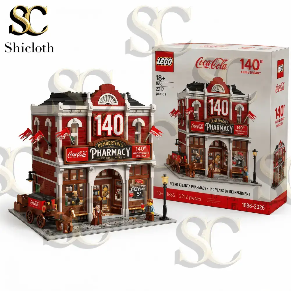 Coca Cola anniversary pharmacy building blocks set by Shicloth!