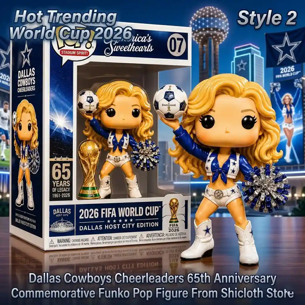 Alternative view of Dallas Cowboys Cheerleaders 65th Anniversary Commemorative Funko Pop! Figure