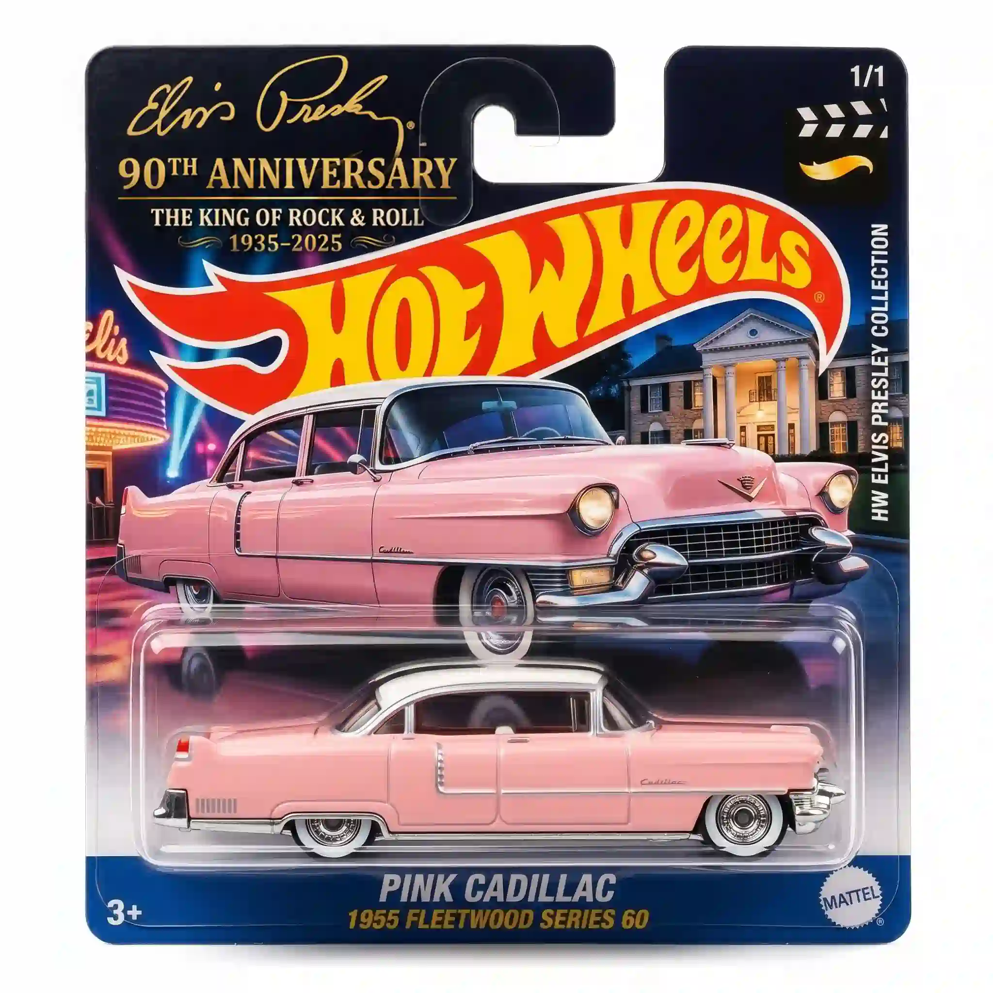 Alternative view of Hot Wheels Elvis Presley 90th Anniversary Pink Cadillac Collector Edition