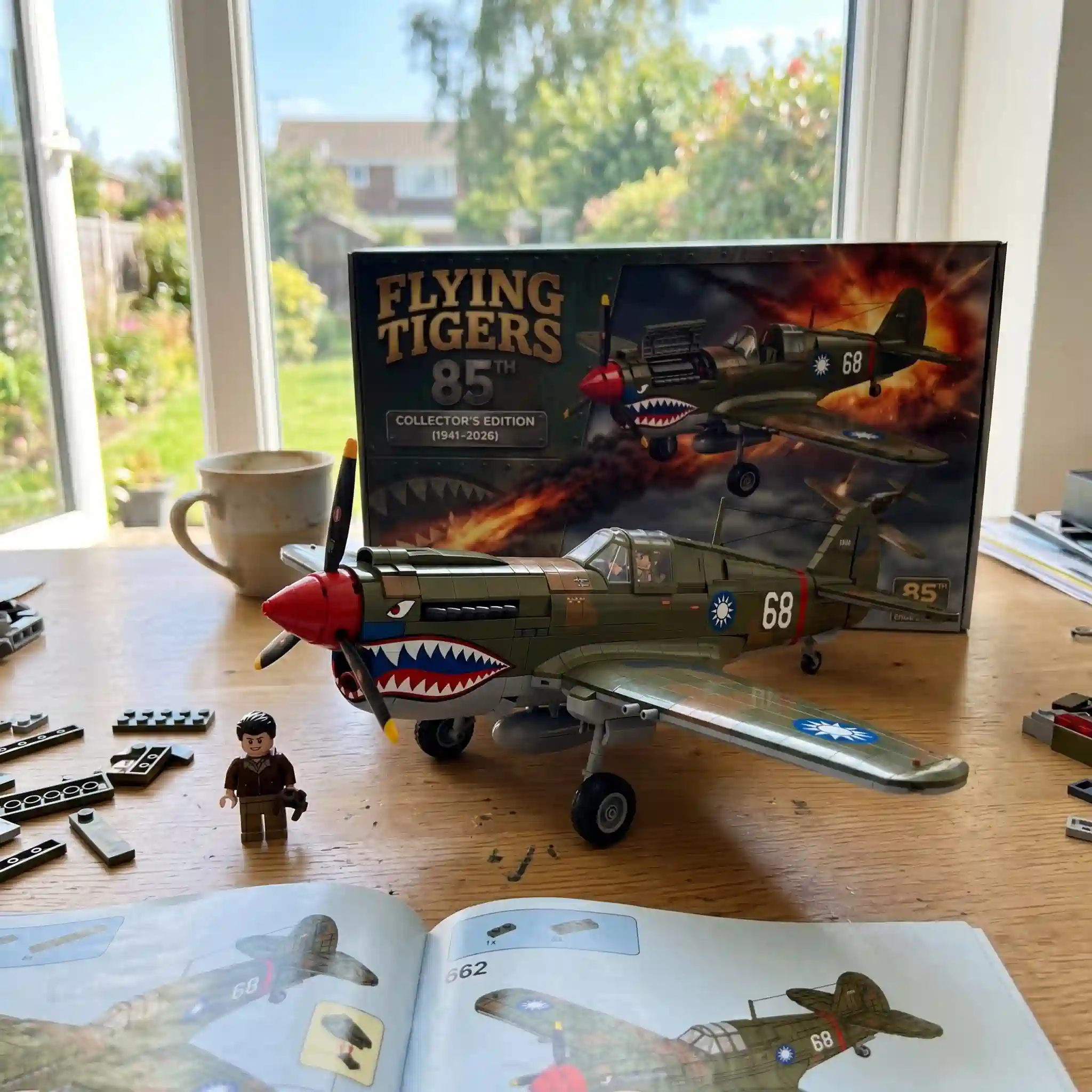 Alternative view of Flying Tigers 85th Anniversary Warbird Building Set