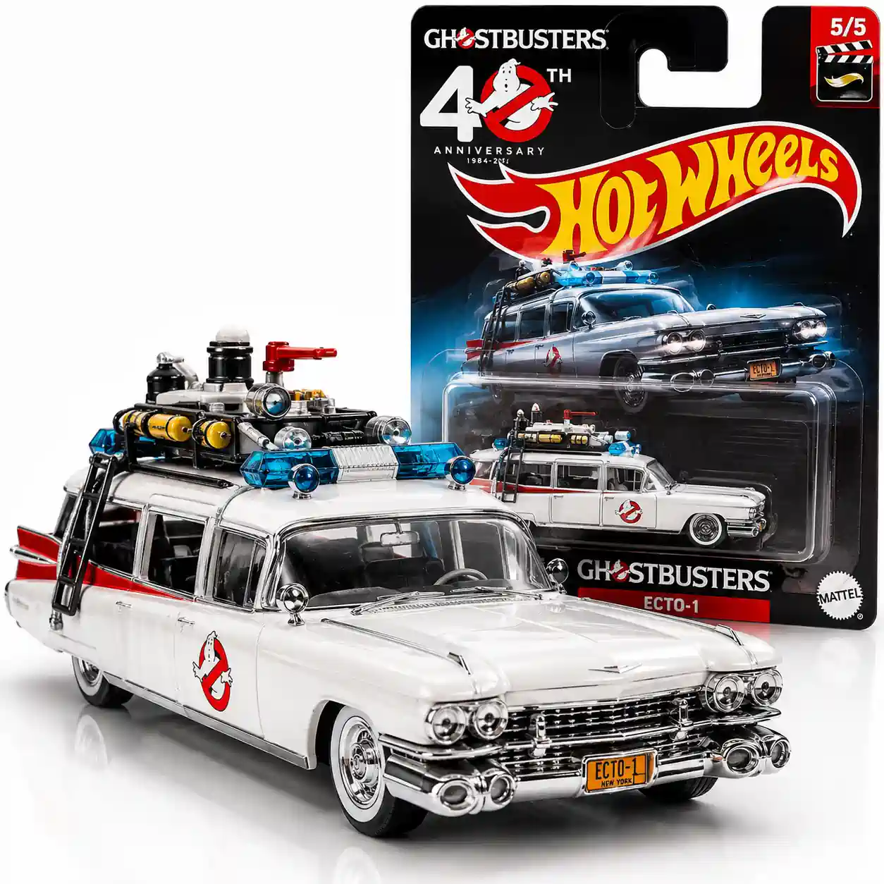Alternative view of Hot Wheels Ghostbusters ECTO-1 40th Anniversary Collector Die