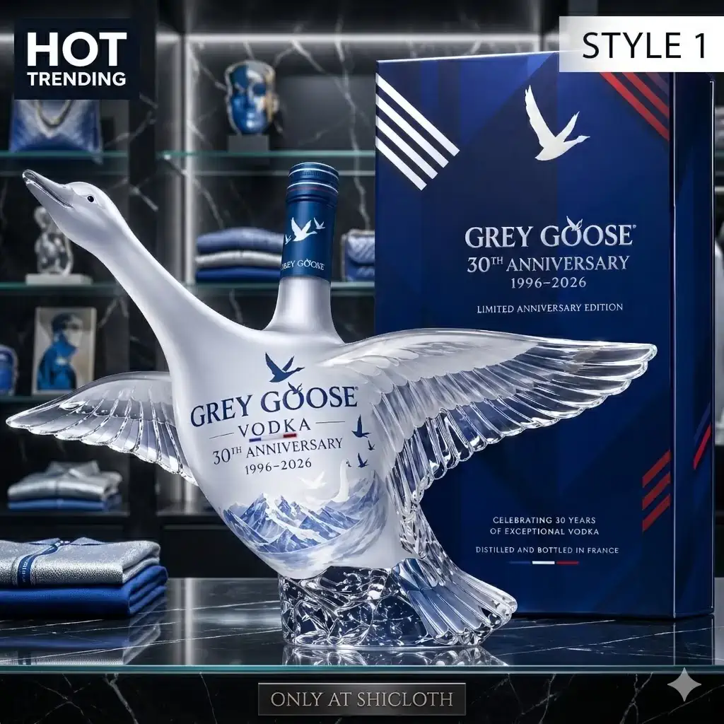 Grey Goose thirty anniversary bird shaped vodka bottle with premium box!