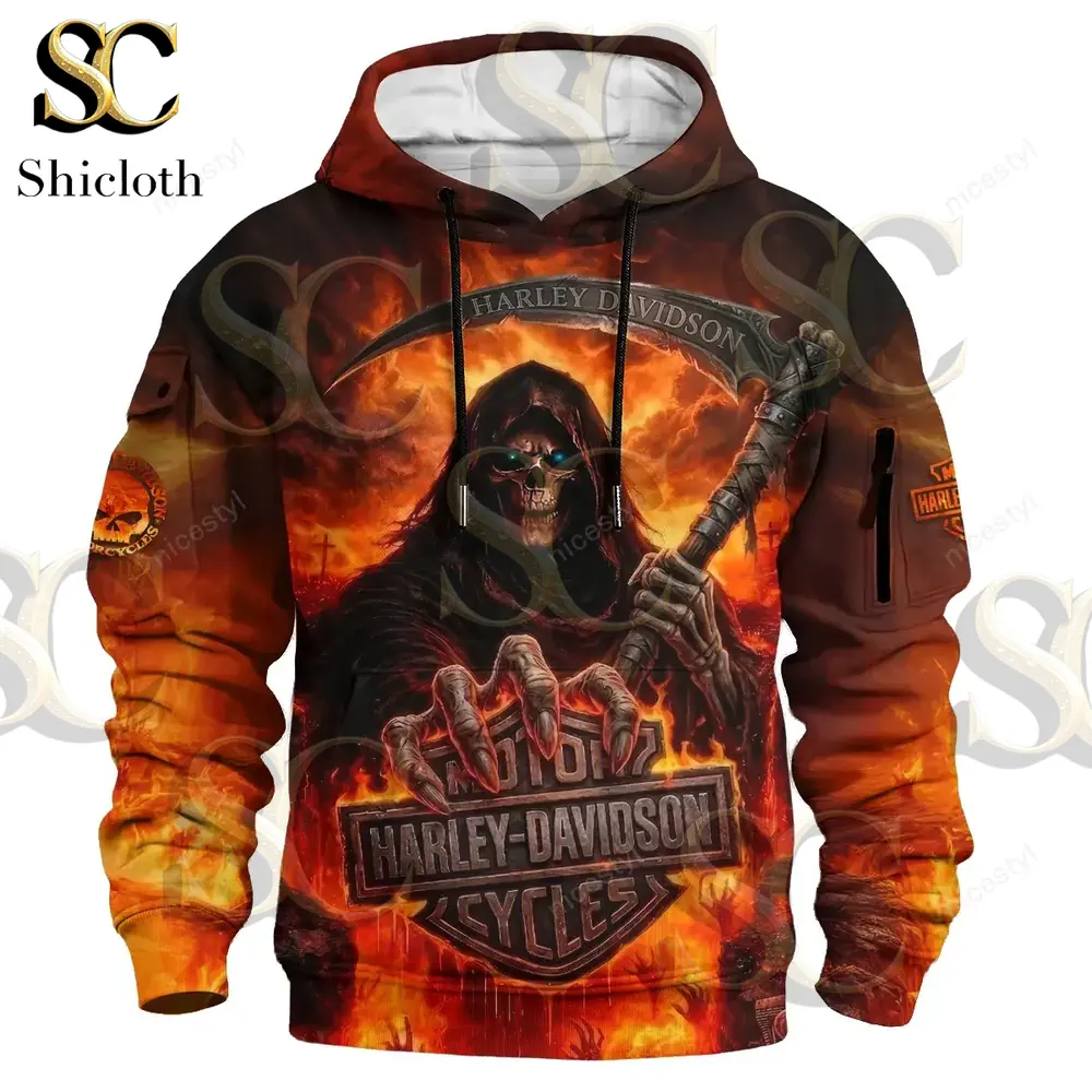 Alternative view of Harley Davidson Motor Cycles Ride Or Die 2026 Hoodie