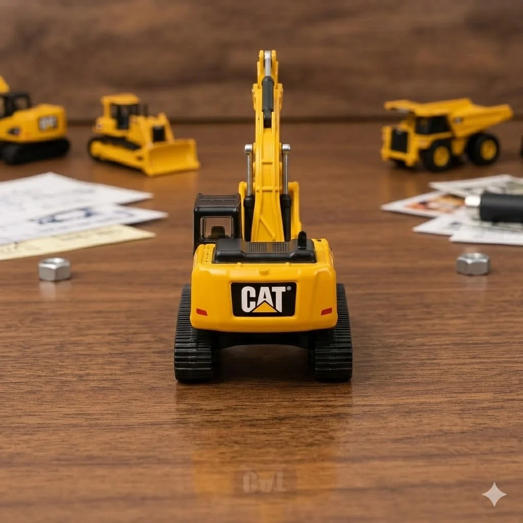 Alternative view of Hot Wheels CAT Hydraulic Excavator 100th Anniversary Edition Toy