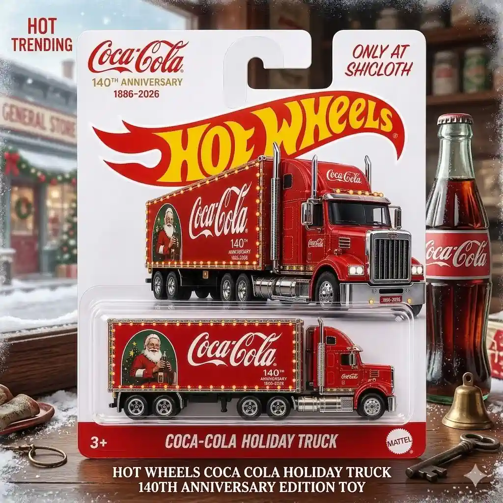 Coca Cola Holiday Truck anniversary edition toy packaging by Shicloth!
