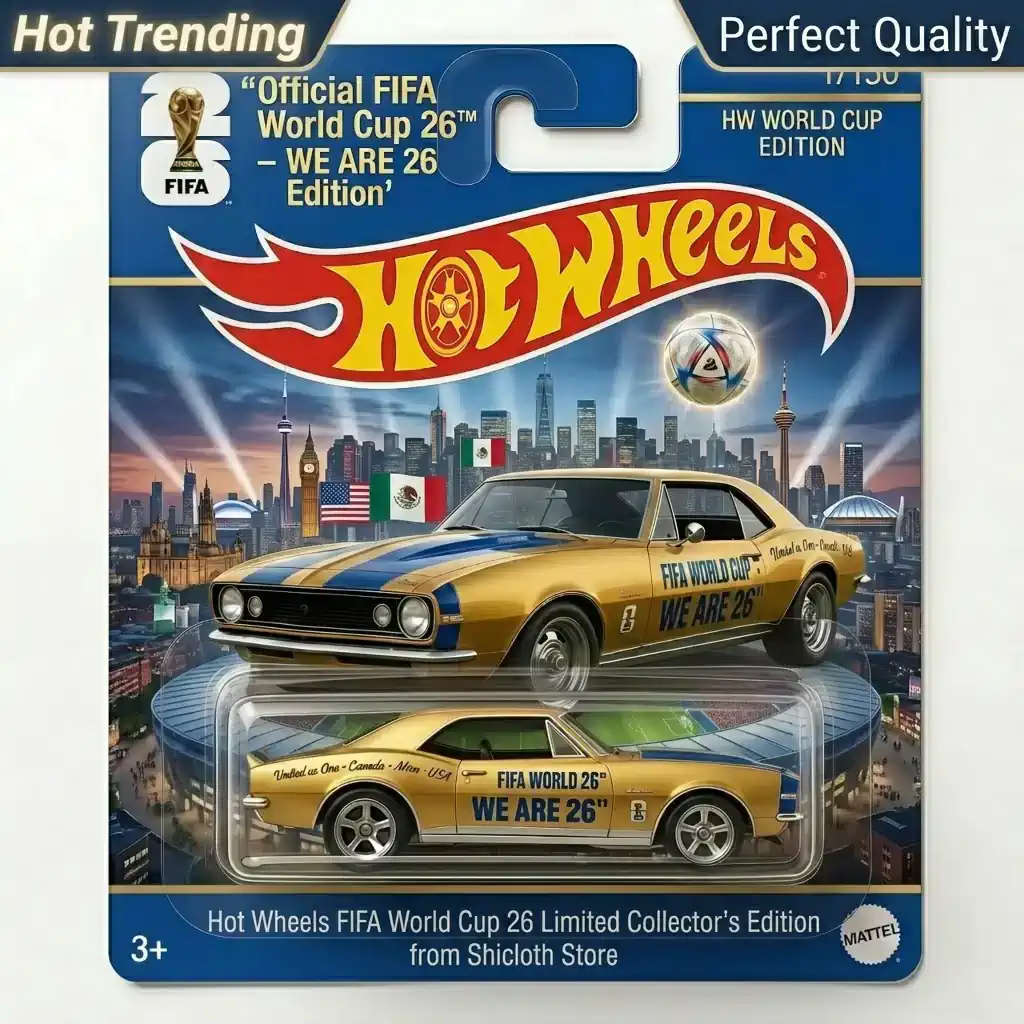 Hot Wheels FIFA World Cup 26 Limited Collector car in packaging from Shicloth Store