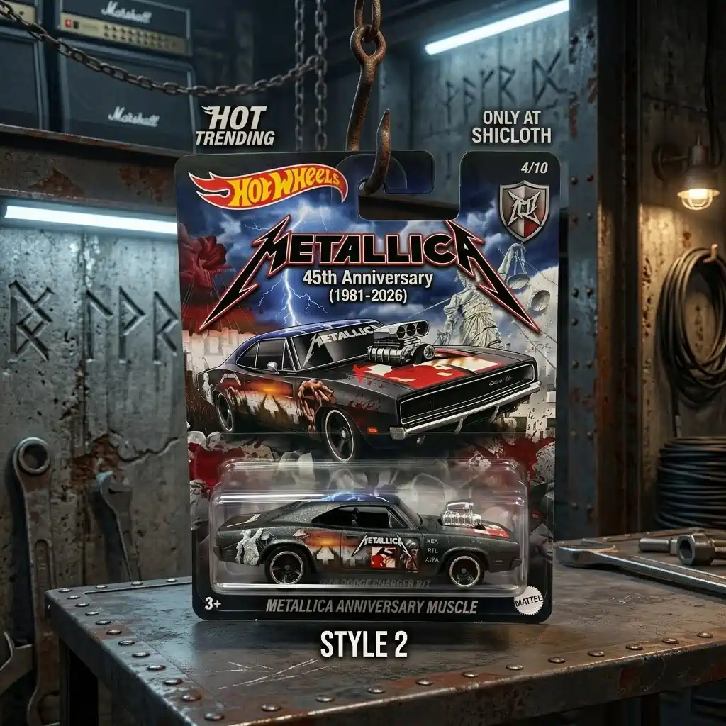 Alternative view of Hot Wheels Metallica 45th Anniversary Commemorative 1980s Touring Van