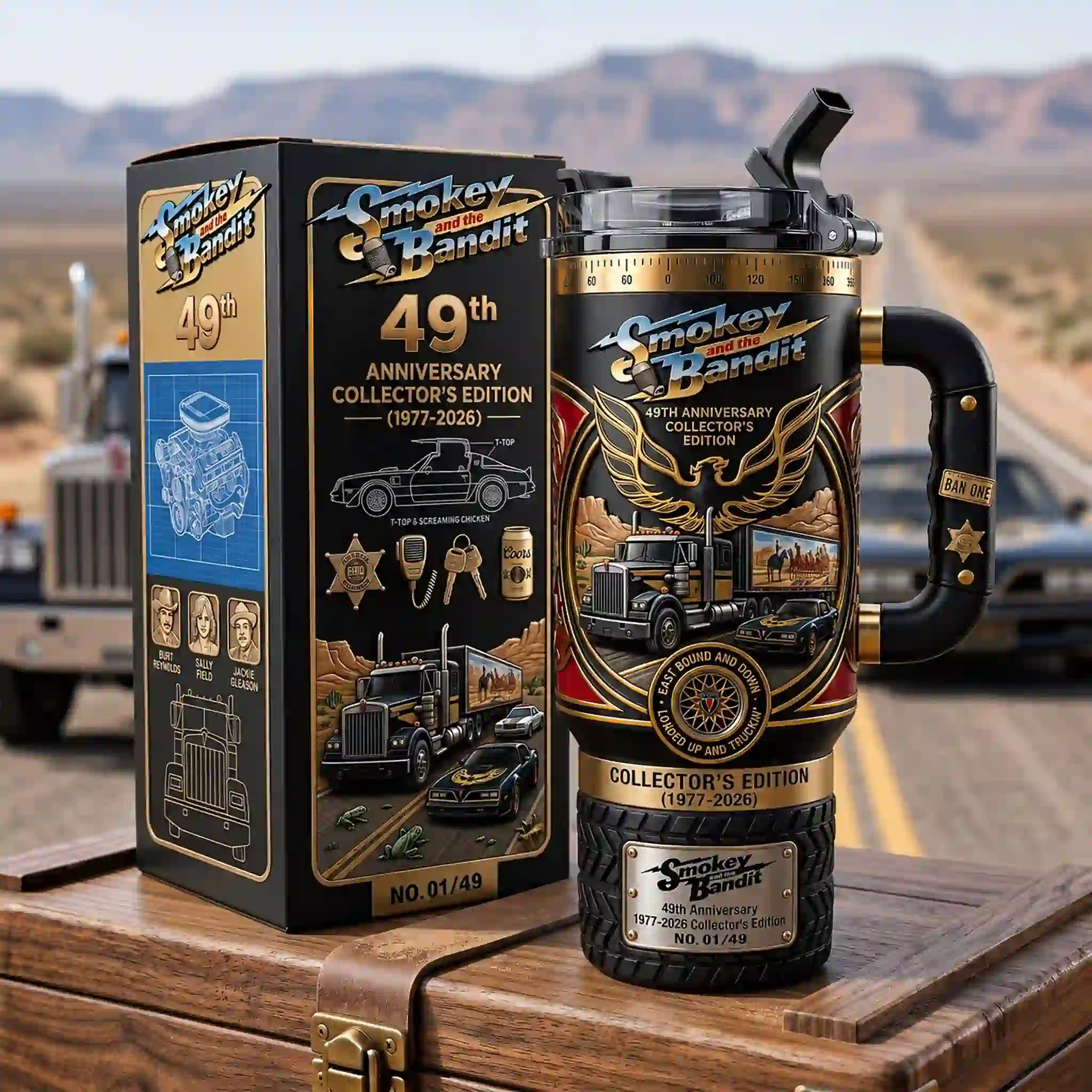 Alternative view of Hot Wheels Smokey and The Bandit 49th Anniversary Collectors Edition Tumbler