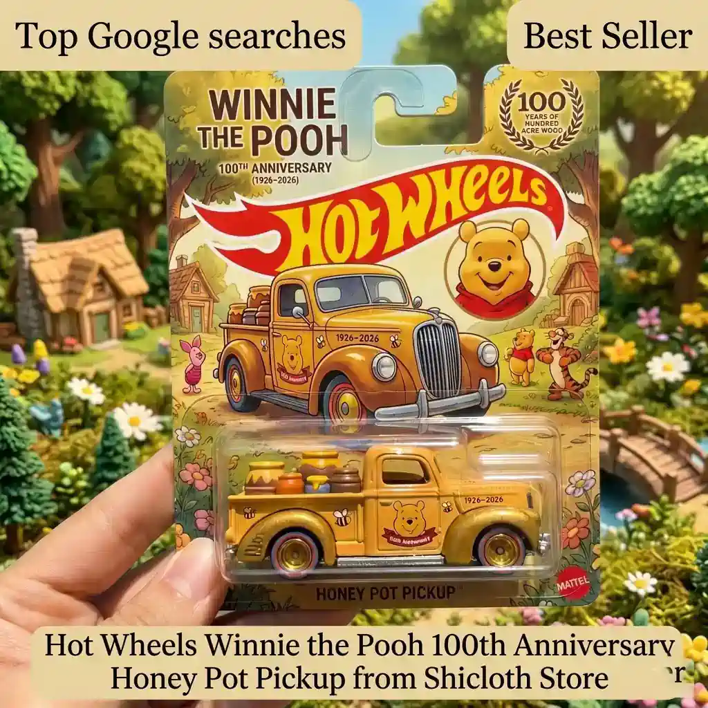 Dragon’s Hoard Coin & Key Tray 80 Hot Wheels Winnie the Pooh 100th Anniversary Honey Pot Pickup toy in packaging held in hand