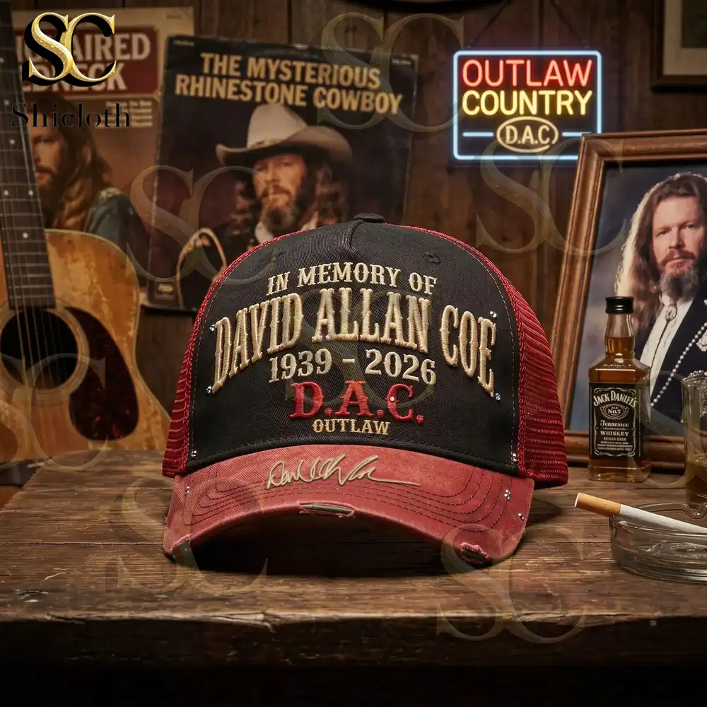 Close up of memorial cap on rustic wooden table
