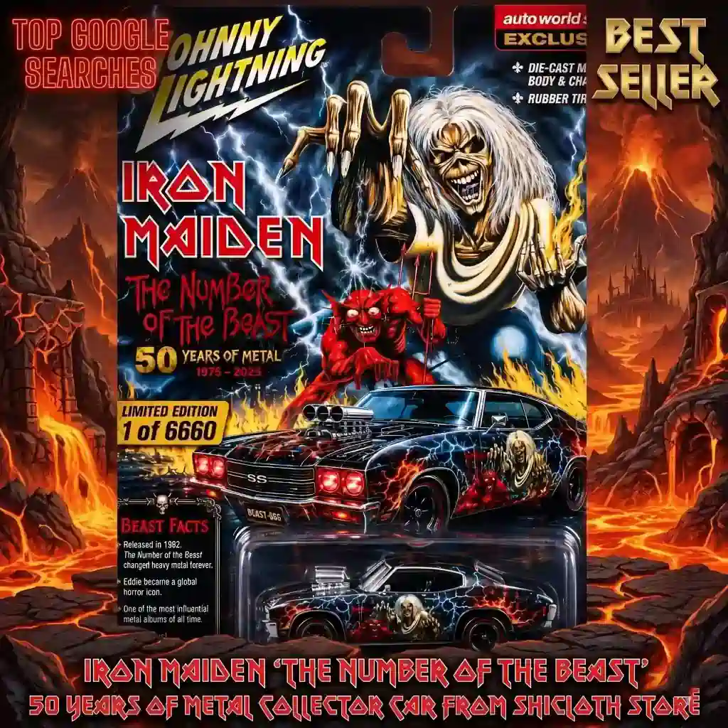 Dragon’s Hoard Coin & Key Tray 76 Iron Maiden The Number of the Beast collector car packaging by Shicloth
