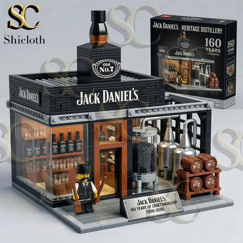 Alternative view of Jack Daniel?s Heritage Distillery 160th anniversary Collector?s Building Brick Set