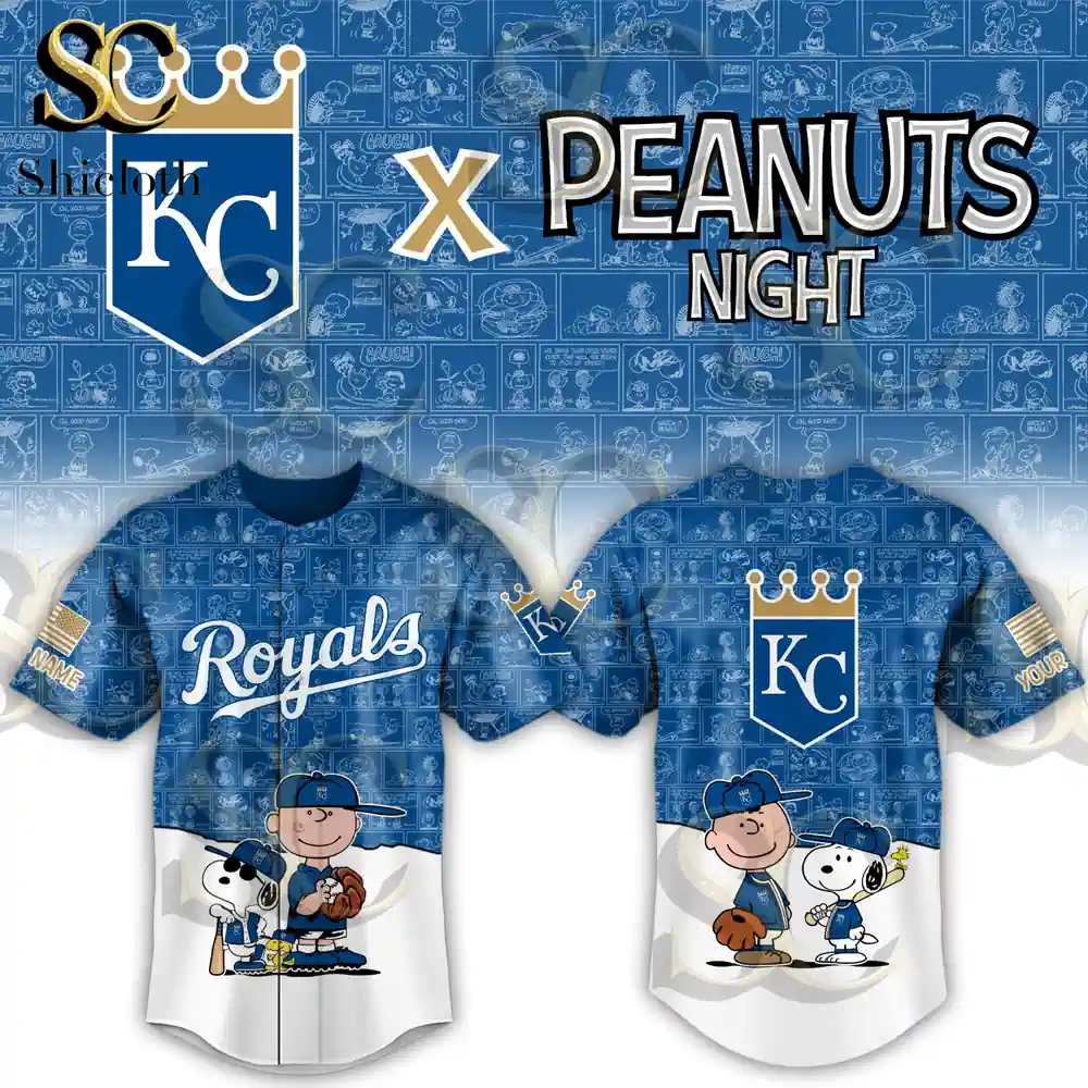 Alternative view of Kansas City Royals Baseball x Peanuts Special Edition Baseball 2026 Jersey