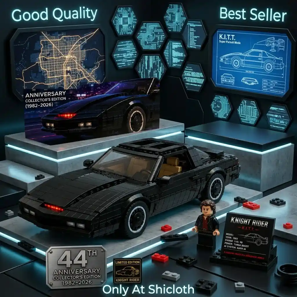 Knight Rider anniversary building set with futuristic showcase!