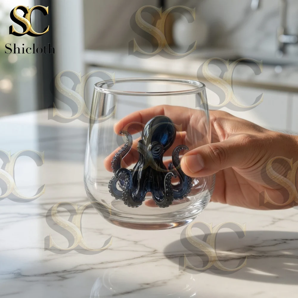 Alternative view of Kraken Octopus Collector's Whiskey Glass