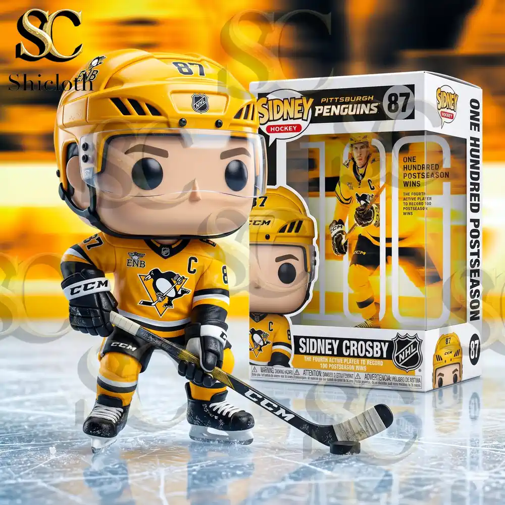 Alternative view of NHL Pittsburgh Penguins Sidney Crosby One Hundred Postseason Pop! Figure