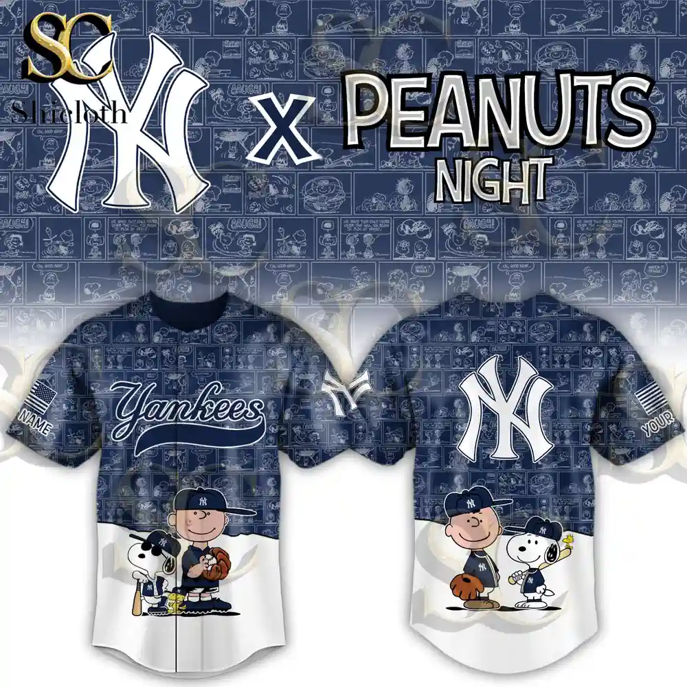 Alternative view of New York Yankees Baseball x Peanuts Special Edition 2026 Jersey