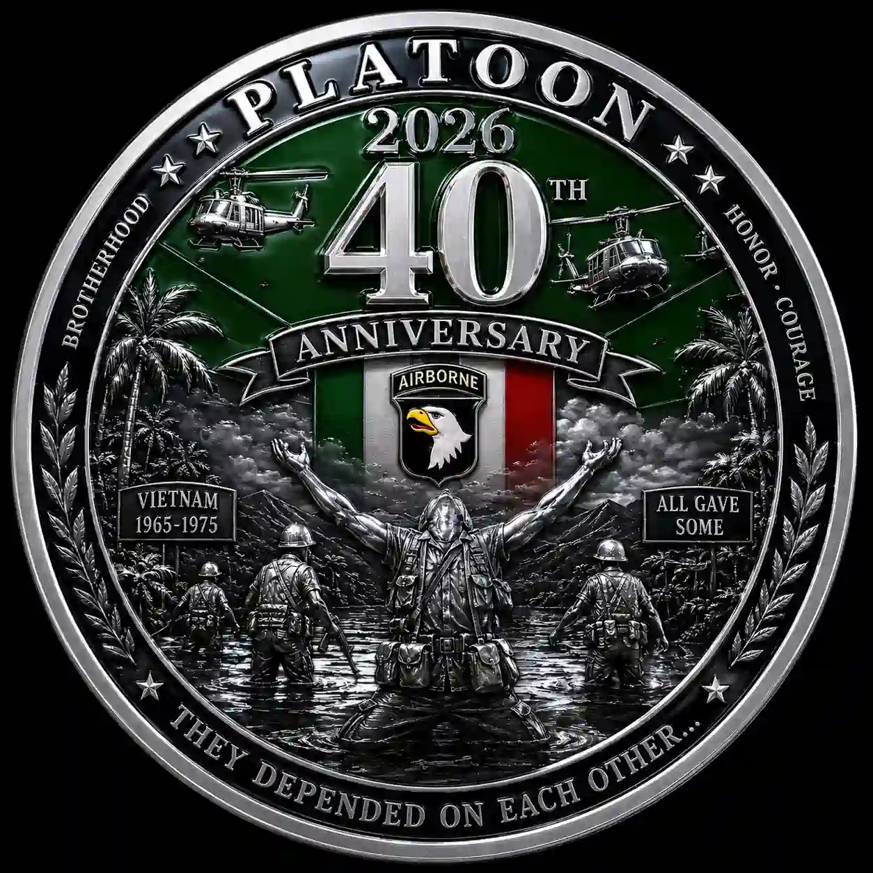 PLATOON VIETNAM 1965-1975 40th Anniversary Memorial Coin 9 PLATOON VIETNAM 1965-1975 40th Anniversary Memorial Coin - Image 9