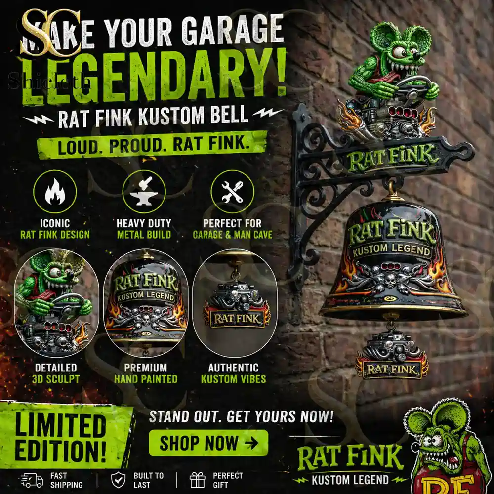 Alternative view of Rat Fink Kustom Legend Commemorative Wall Bell