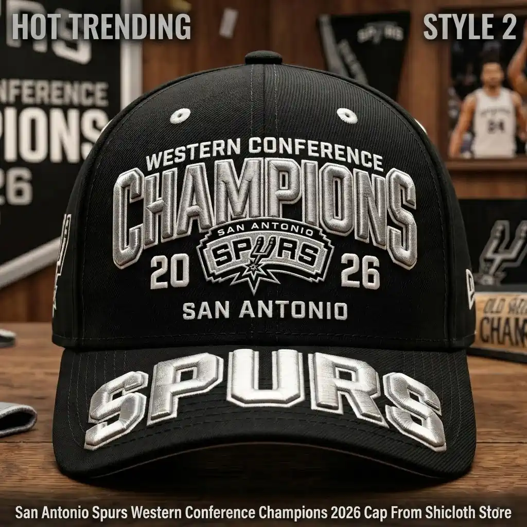 San Antonio Spurs 2026 Western Conference Champions baseball cap