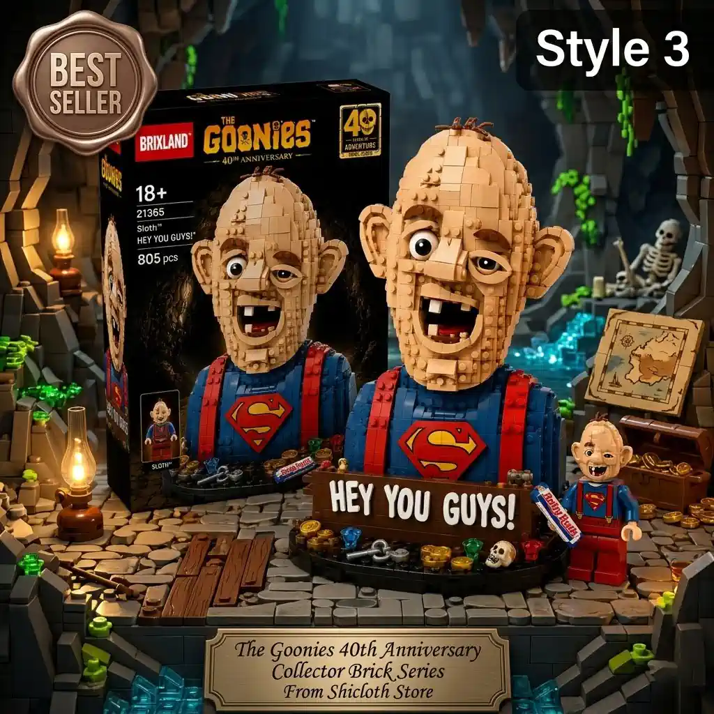 The Goonies 40th Anniversary Collector Brick Series 4 Shicloth Goonies Sloth brick bust Style Three!