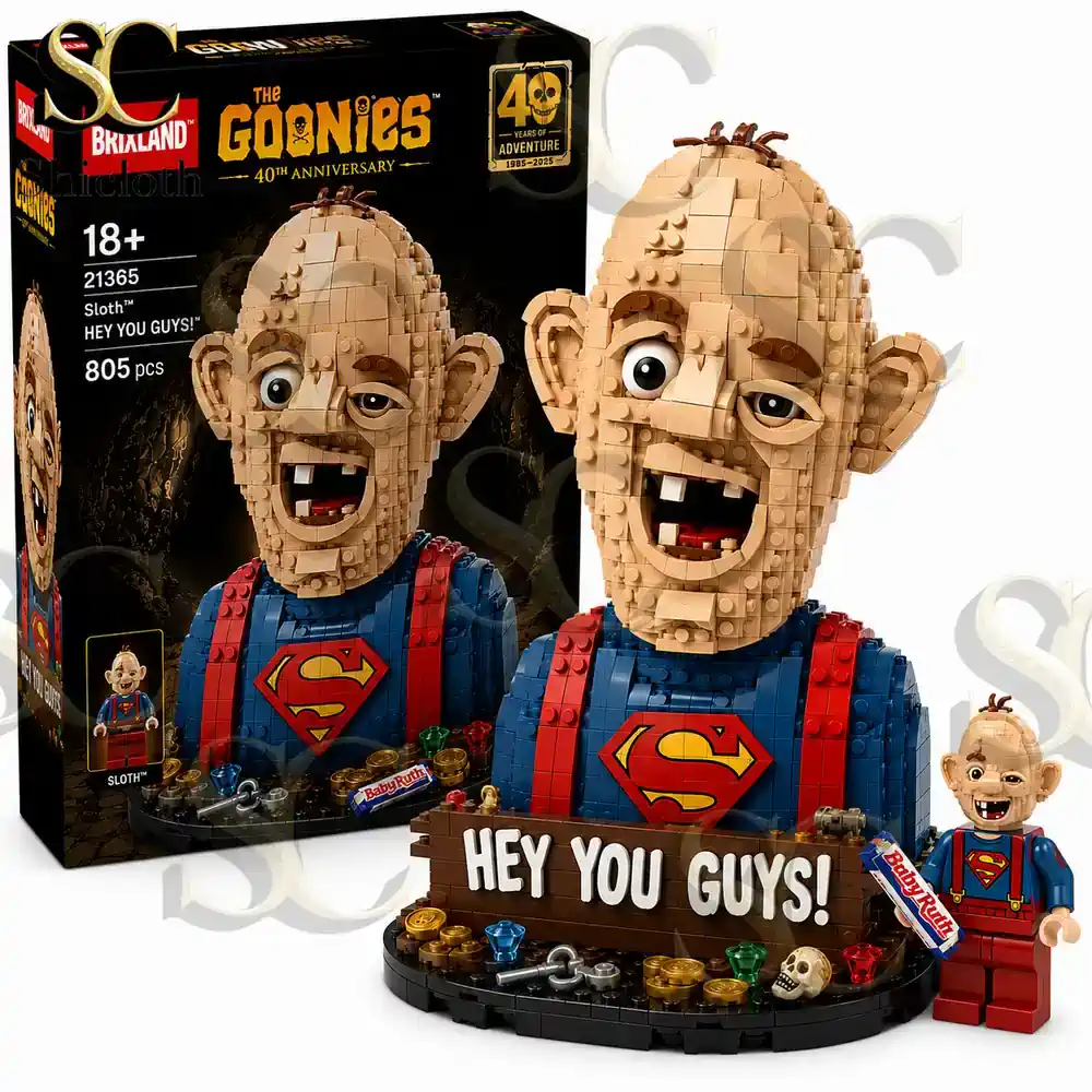 The Goonies 40th Anniversary Collector Brick Series 6 Shicloth Goonies Sloth brick bust collector model!