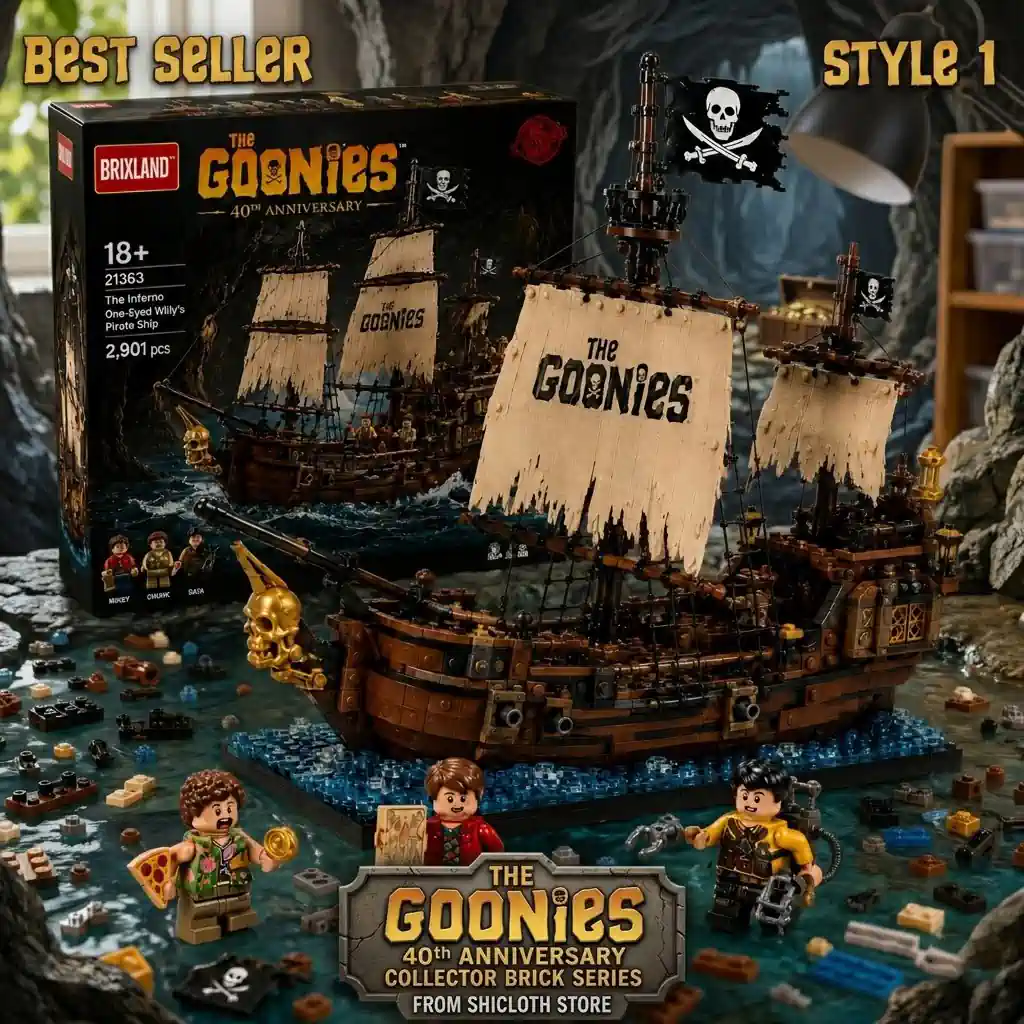 Shicloth Goonies pirate ship brick set Style One!