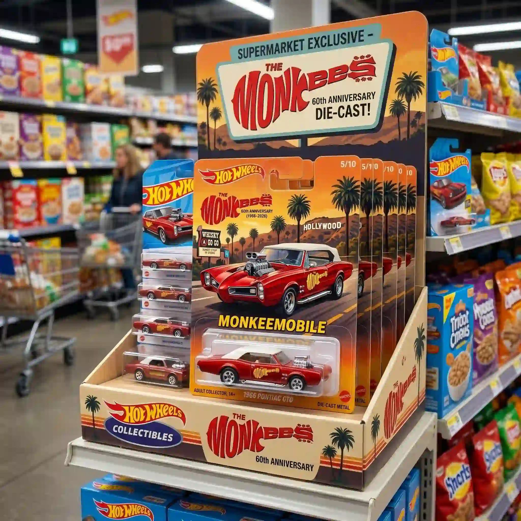Alternative view of Hot Wheels The Monkees 60th Anniversary Monkeemobile Collector Edition