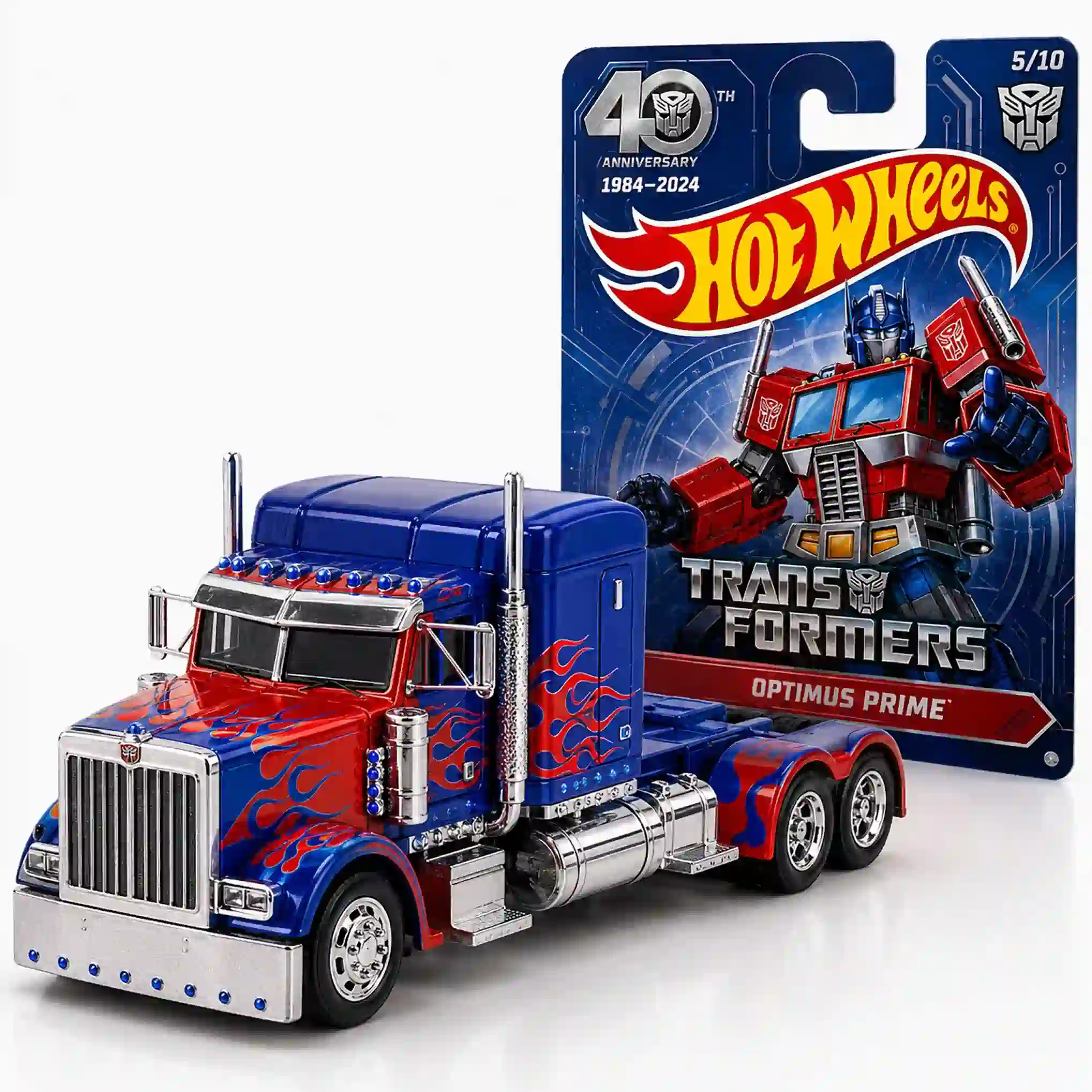 Alternative view of Hot Wheels Transformers Optimus Prime 40th Anniversary Collector Truck
