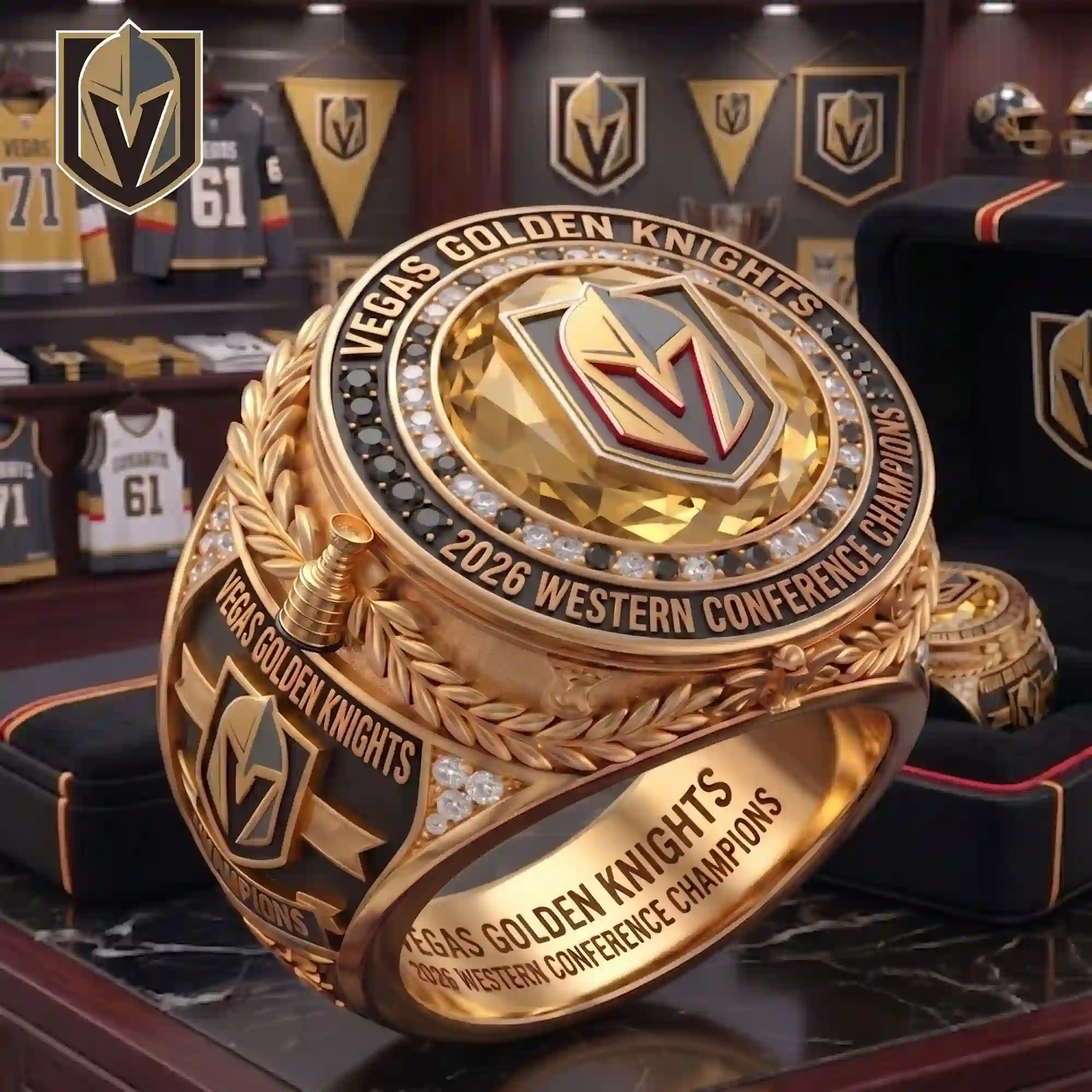 Vegas Golden Knights 2026 Western Conference championship ring