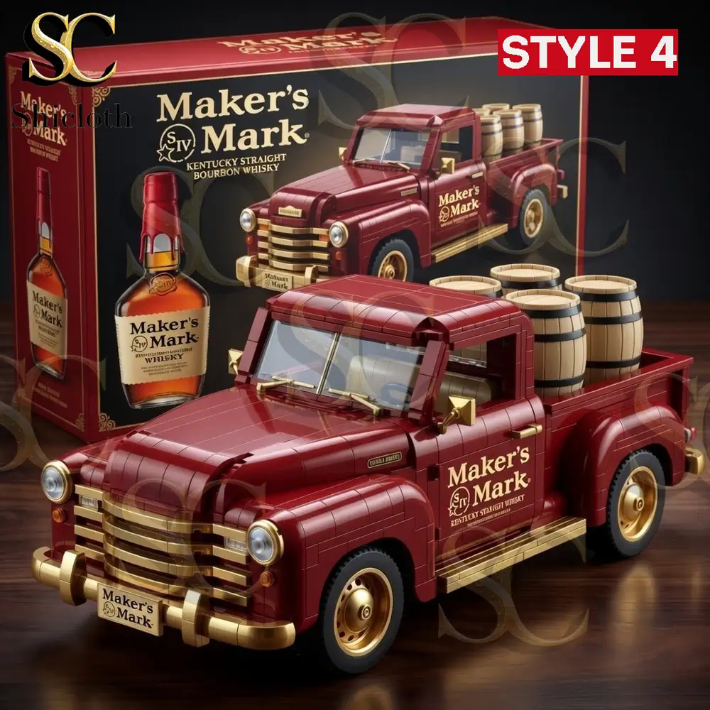 Alternative view of Whiskey Pickup Truck Building Brick Set