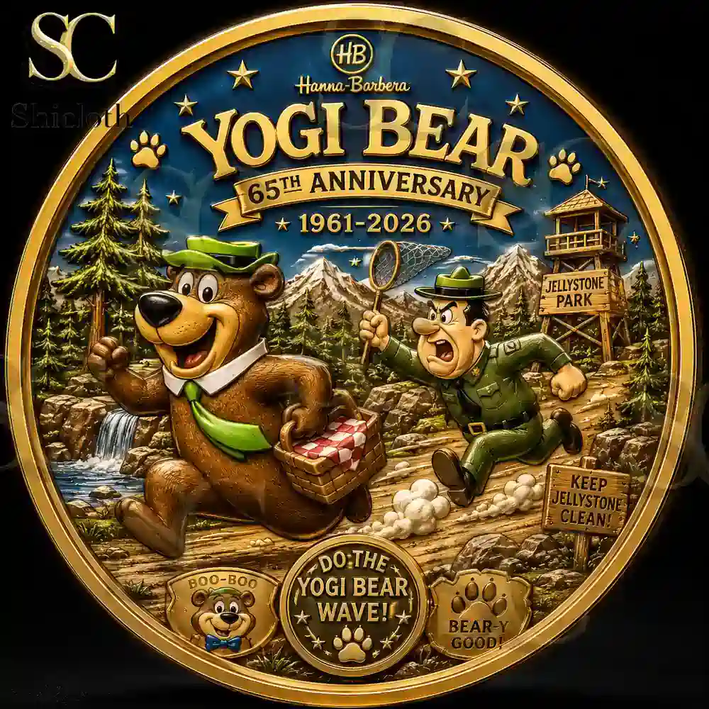 Yogi Bear 65th Anniversary Collector Coin 4 Back design of Yogi Bear anniversary coin by Shicloth!