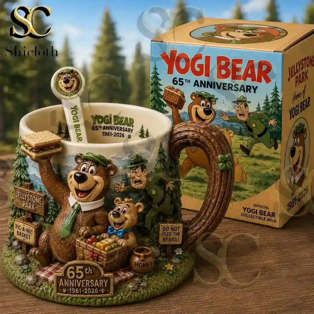 Yogi Bear anniversary collector mug with gift box by Shicloth!